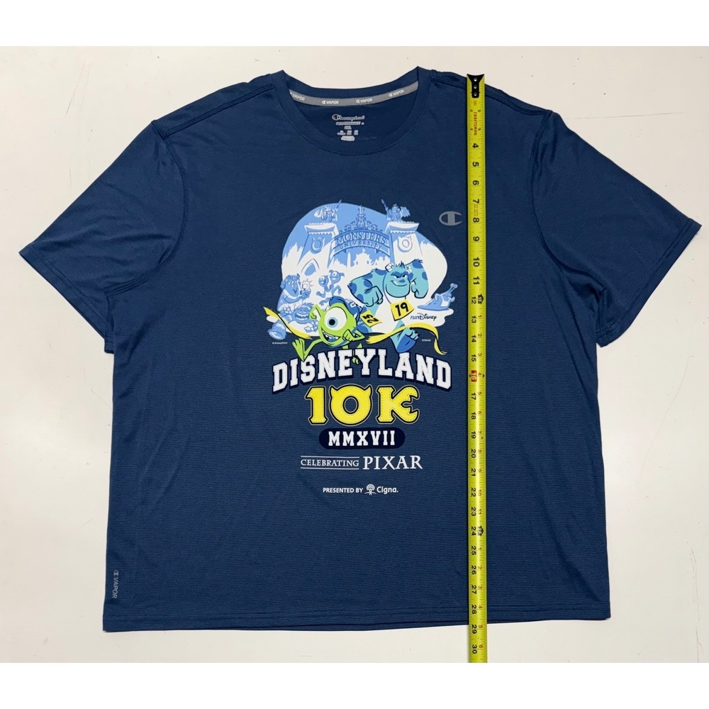 Champion Disneyland 10K 2017 Pixar Monster University Performance Shirt Mens 2XL
